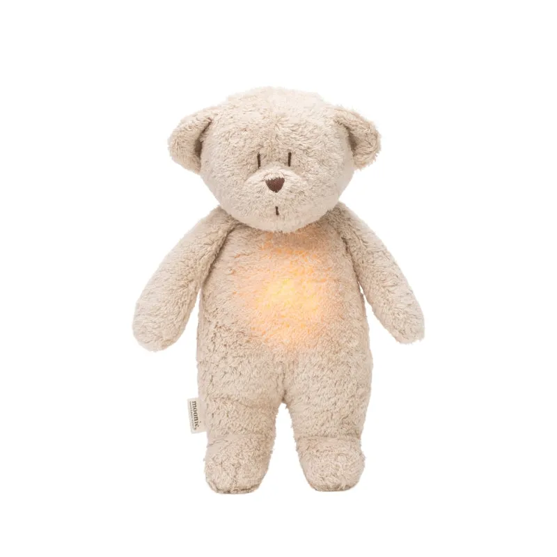 Moonie - Slaapknuffel The Humming Bear - Sand Natur White Noise