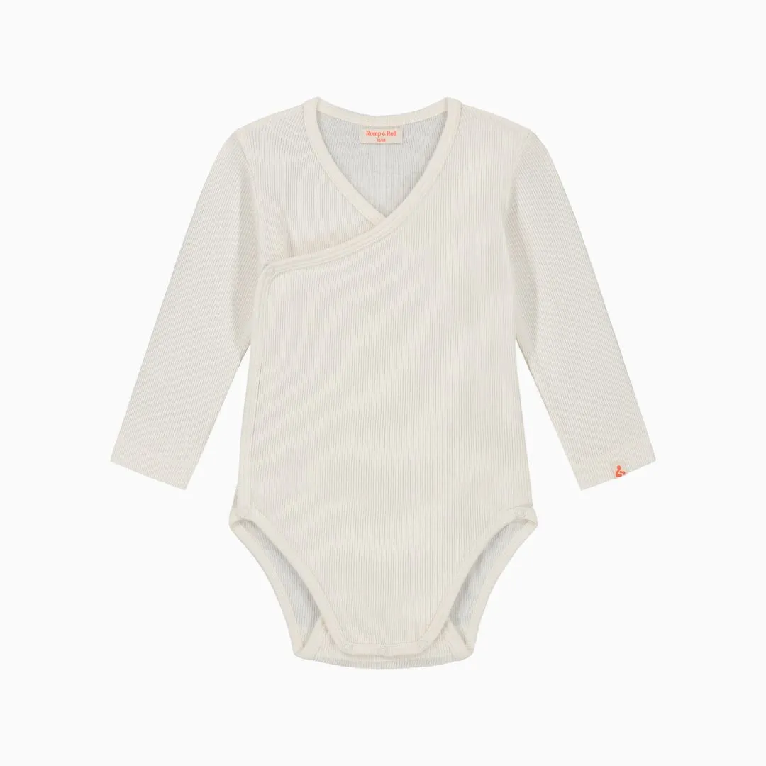 Romp & Roll wikkelromper lange mouw 50/56 - moonlight
